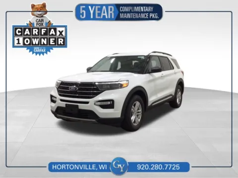 White 2021 Ford Explorer XLT for sale in Hortonville, WI