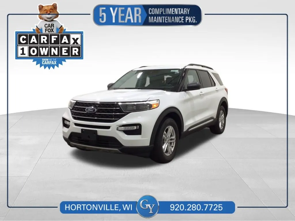 White 2021 Ford Explorer XLT for sale in Hortonville, WI
