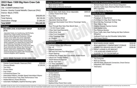 Photos of 2022 Ram 1500 Big Horn/Lone Star for sale in Hortonville, WI at Gregg Young Hortonville Ford