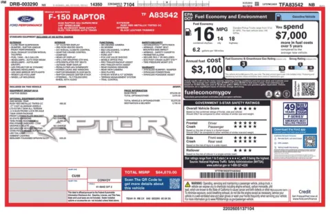 Photos of 2026 Ford F-150 Raptor for sale in Hortonville, WI at Gregg Young Hortonville Ford