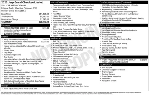 Photos of 2023 Jeep Grand Cherokee Limited for sale in Hortonville, WI at Gregg Young Hortonville Ford
