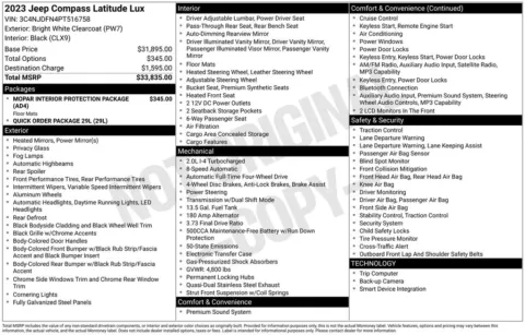 Photos of 2023 Jeep Compass Latitude Lux for sale in Hortonville, WI at Gregg Young Hortonville Ford