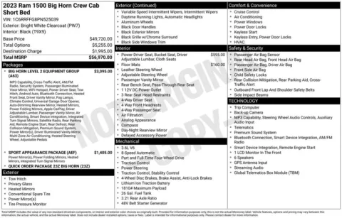 Photos of 2023 Ram 1500 Big Horn/Lone Star for sale in Hortonville, WI at Gregg Young Hortonville Ford