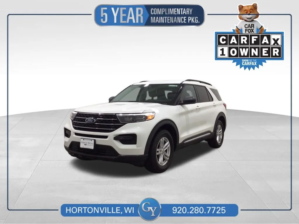 White 2020 Ford Explorer XLT for sale in Hortonville, WI