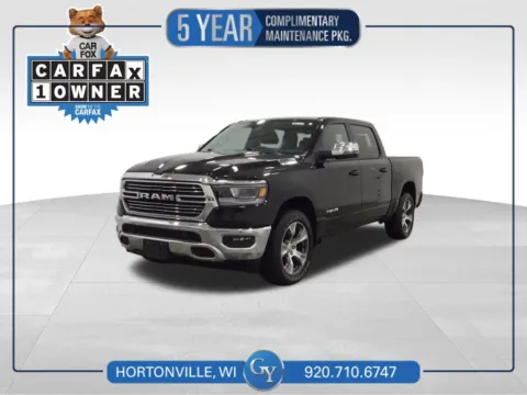 Black 2023 Ram 1500 Laramie for sale in Hortonville, WI