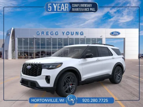 White 2026 Ford Explorer ST-Line for sale in Hortonville, WI