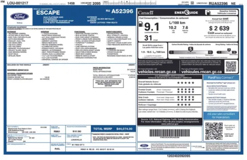 Photos of 2024 Ford Escape Platinum for sale in Hortonville, WI at Gregg Young Hortonville Ford
