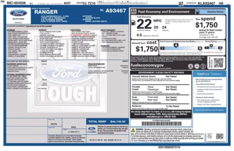 Photos of 2019 Ford Ranger Lariat for sale in Hortonville, WI at Gregg Young Hortonville Ford