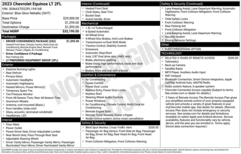 Photos of 2023 Chevrolet Equinox LT for sale in Hortonville, WI at Gregg Young Hortonville Ford