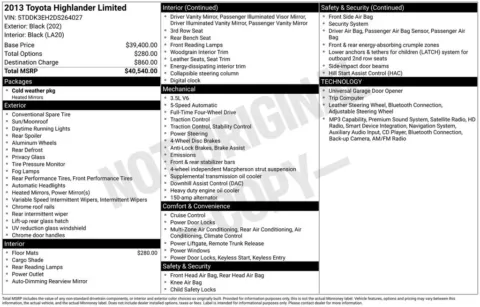 Photos of 2013 Toyota Highlander Limited for sale in Hortonville, WI at Gregg Young Hortonville Ford