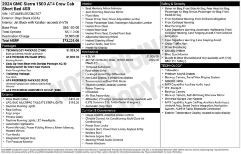 Photos of 2024 GMC Sierra 1500 AT4 for sale in Hortonville, WI at Gregg Young Hortonville Ford