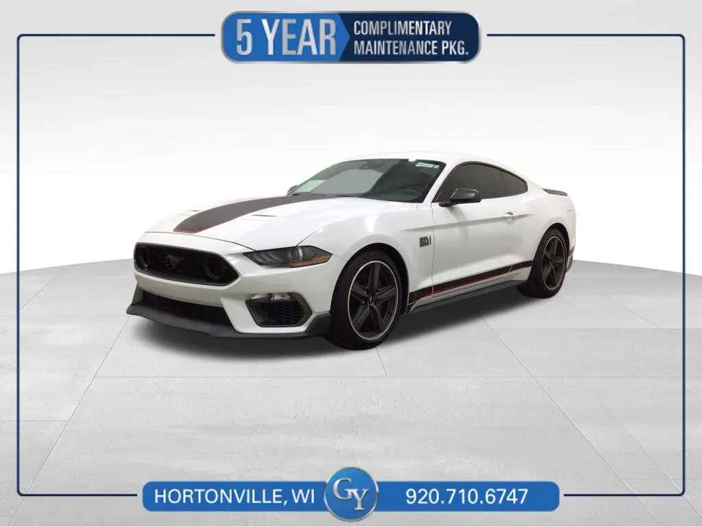 White 2021 Ford Mustang Mach 1 for sale in Hortonville, WI