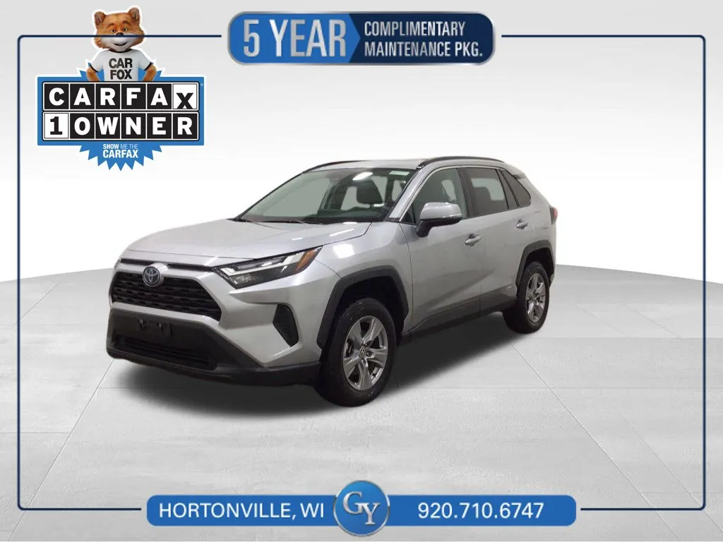 Silver 2024 Toyota RAV4 Hybrid XLE for sale in Hortonville, WI