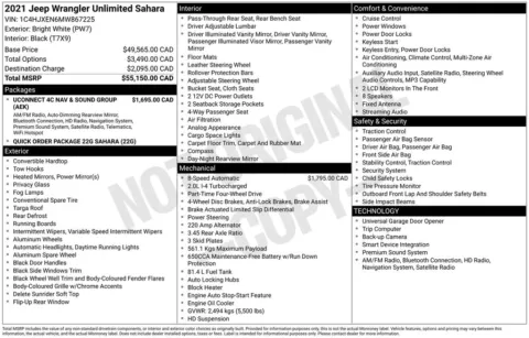 Photos of 2021 Jeep Wrangler Unlimited Sahara for sale in Hortonville, WI at Gregg Young Hortonville Ford