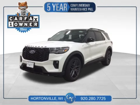 White 2025 Ford Explorer ST-Line for sale in Hortonville, WI