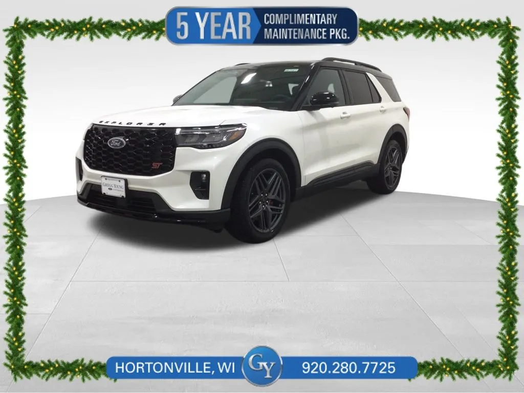 White 2025 Ford Explorer ST for sale in Hortonville, WI