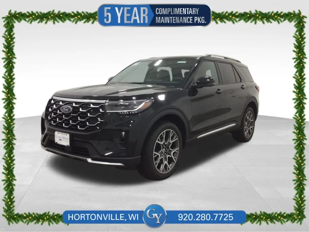 Black 2025 Ford Explorer Platinum for sale in Hortonville, WI
