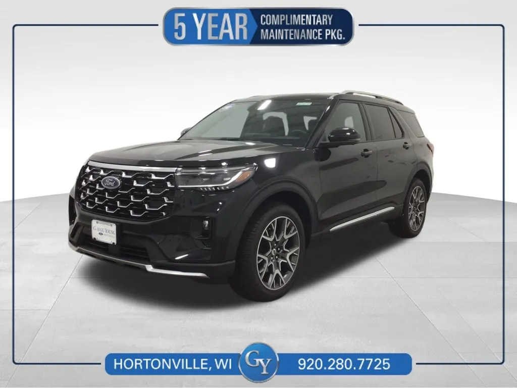 Black 2025 Ford Explorer Platinum for sale in Hortonville, WI