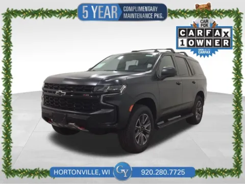 Black 2021 Chevrolet Tahoe Z71 for sale in Hortonville, WI