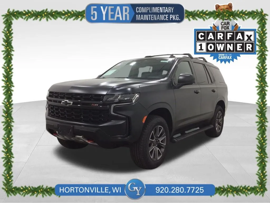 Black 2021 Chevrolet Tahoe Z71 for sale in Hortonville, WI