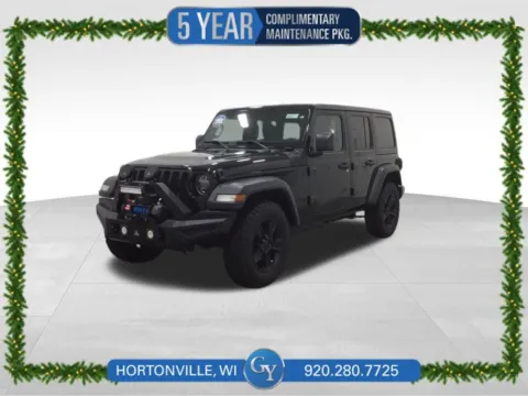 Black 2021 Jeep Wrangler Unlimited Sport Altitude for sale in Hortonville, WI