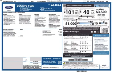 Photos of 2026 Ford Escape Plug-In Hybrid for sale in Hortonville, WI at Gregg Young Hortonville Ford