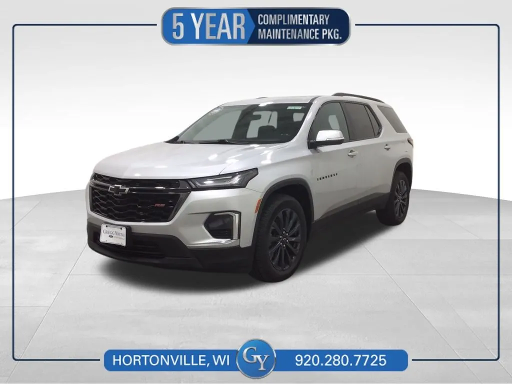 Silver 2022 Chevrolet Traverse RS for sale in Hortonville, WI