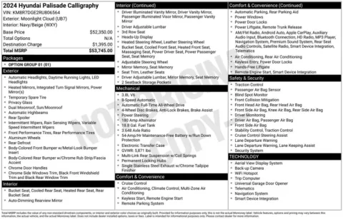 Photos of 2024 Hyundai Palisade Calligraphy for sale in Hortonville, WI at Gregg Young Hortonville Ford