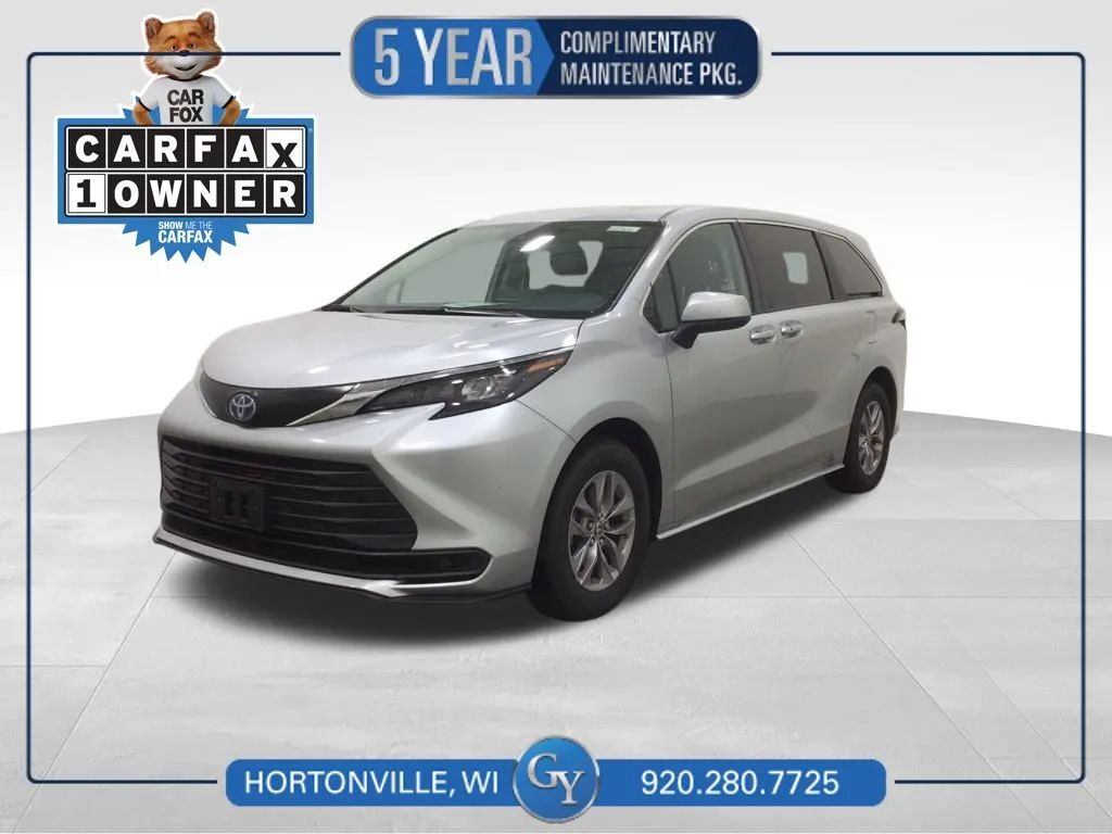 Silver 2024 Toyota Sienna LE for sale in Hortonville, WI