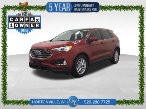 Red 2021 Ford Edge SEL for sale in Hortonville, WI
