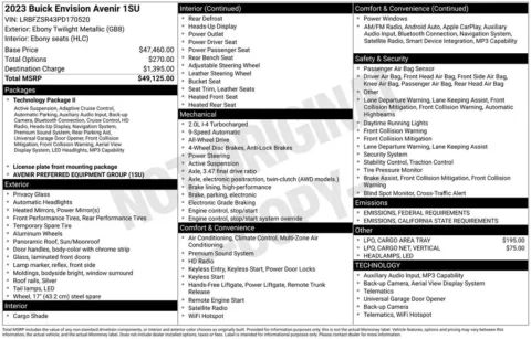 Photos of 2023 Buick Envision Avenir for sale in Hortonville, WI at Gregg Young Hortonville Ford