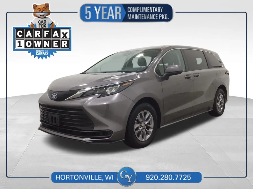 Red 2024 Toyota Sienna LE for sale in Hortonville, WI