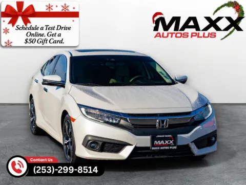 Red 2016 Honda Civic Sedan Touring for sale in Puyallup, WA