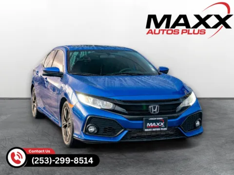 Blue 2018 Honda Civic Hatchback EX for sale in Puyallup, WA