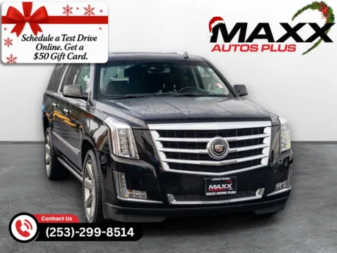 Black 2015 Cadillac Escalade ESV Premium for sale in Puyallup, WA