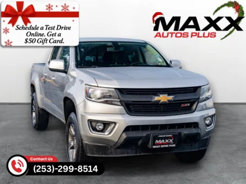 Silver 2016 Chevrolet Colorado 2WD Z71 for sale in Puyallup, WA