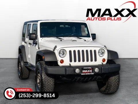 White 2012 Jeep Wrangler Unlimited Sport SUV 4D for sale in Puyallup, WA