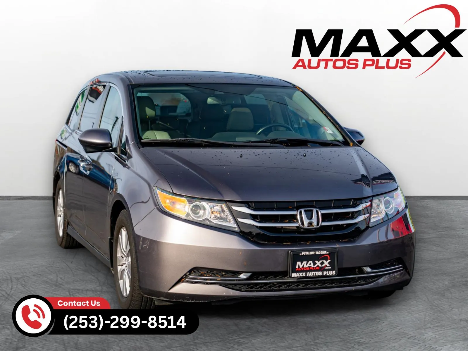 Silver 2015 Honda Odyssey EX-L for sale in Puyallup, WA