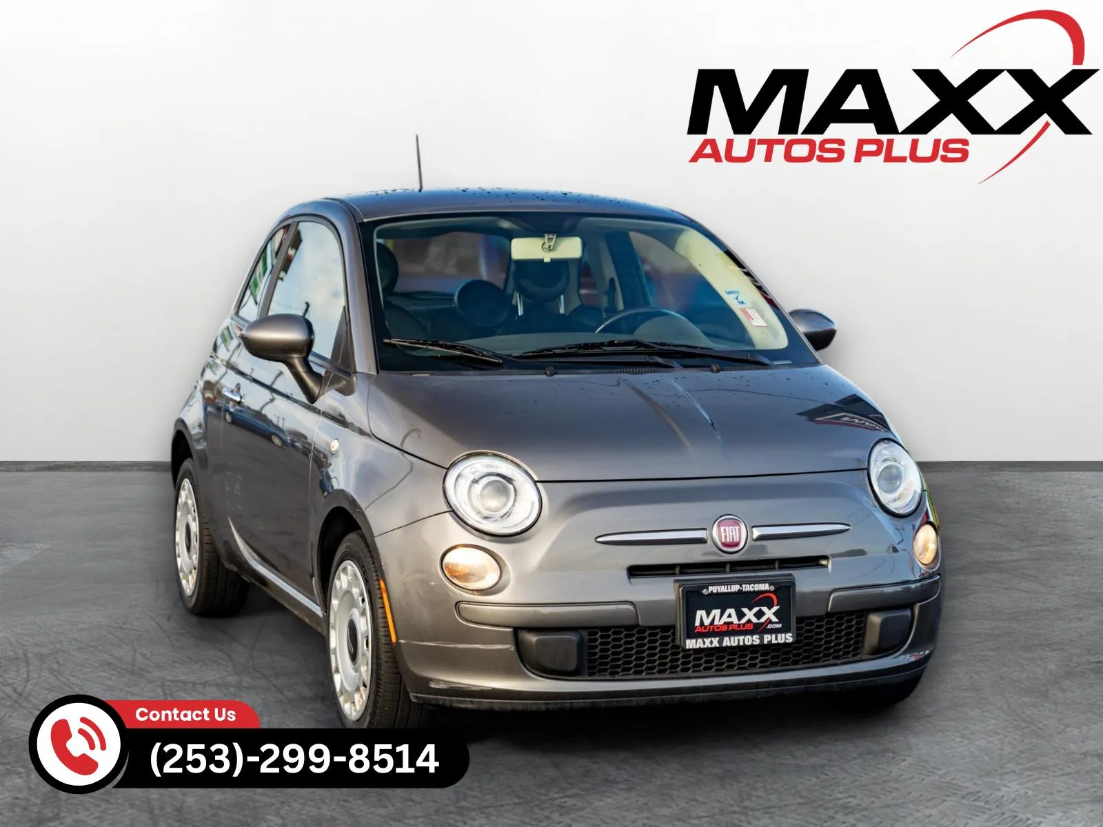 Gray 2013 FIAT 500 Pop for sale in Puyallup, WA