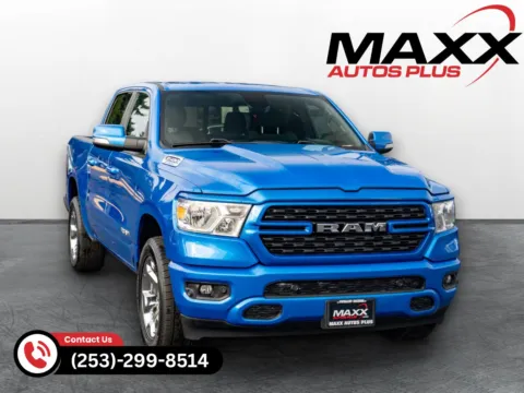 Blue 2022 Ram 1500 Big Horn for sale in Puyallup, WA