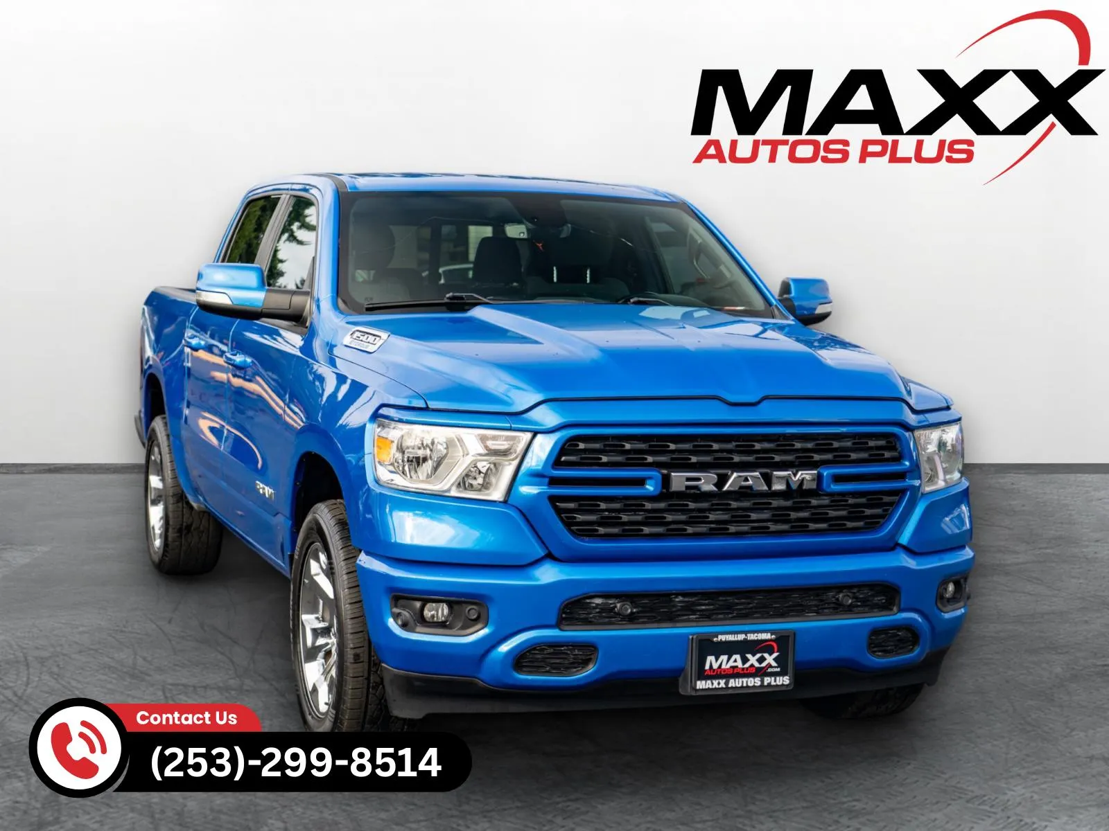 Blue 2022 Ram 1500 Big Horn for sale in Puyallup, WA
