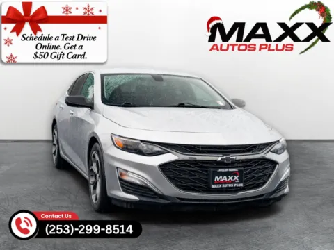 Silver 2019 Chevrolet Malibu RS for sale in Puyallup, WA