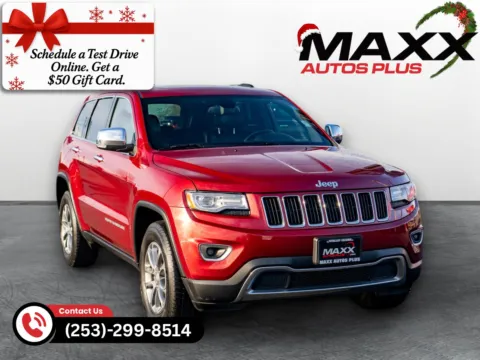 Red 2014 Jeep Grand Cherokee Limited for sale in Puyallup, WA