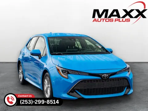 Blue 2019 Toyota Corolla Hatchback SE for sale in Puyallup, WA