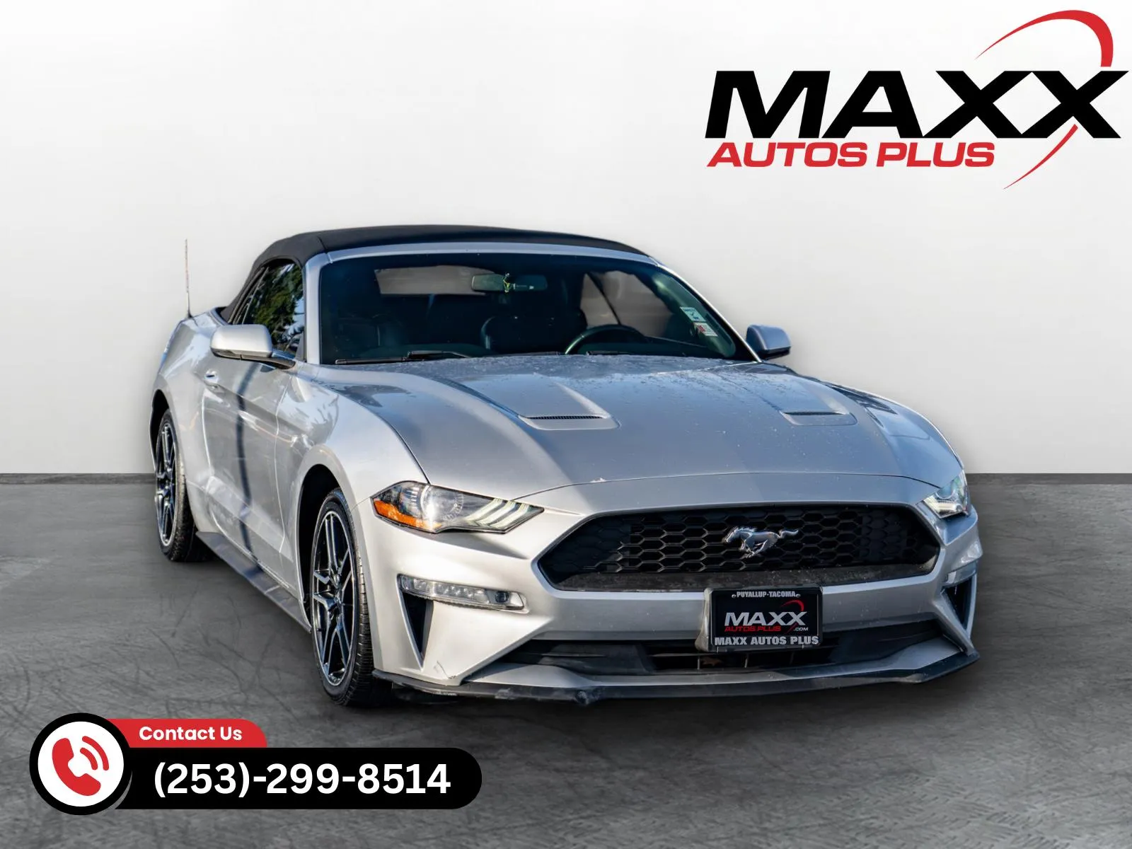Silver 2019 Ford Mustang EcoBoost Premium for sale in Puyallup, WA