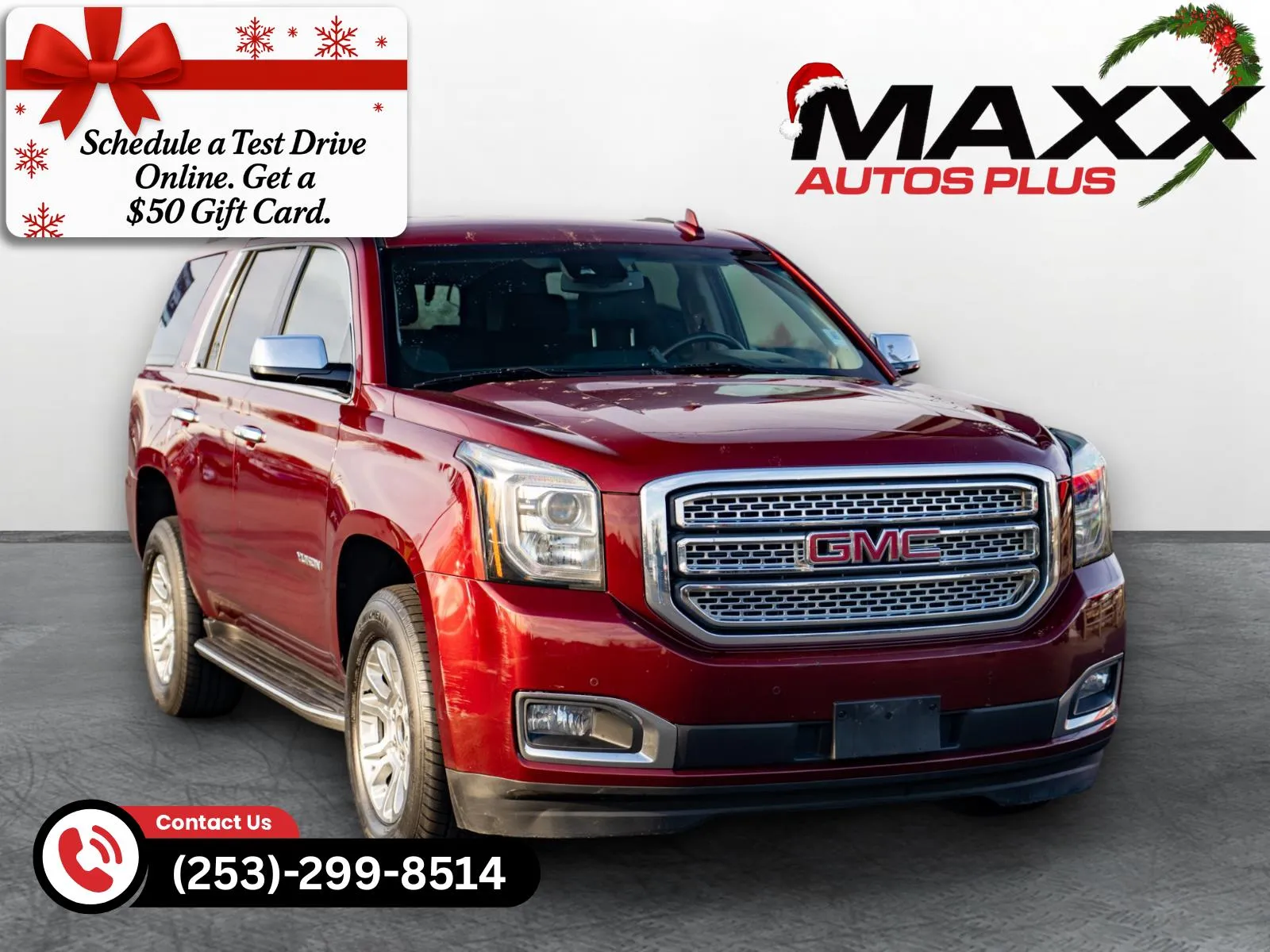 Red 2017 GMC Yukon SLT for sale in Puyallup, WA