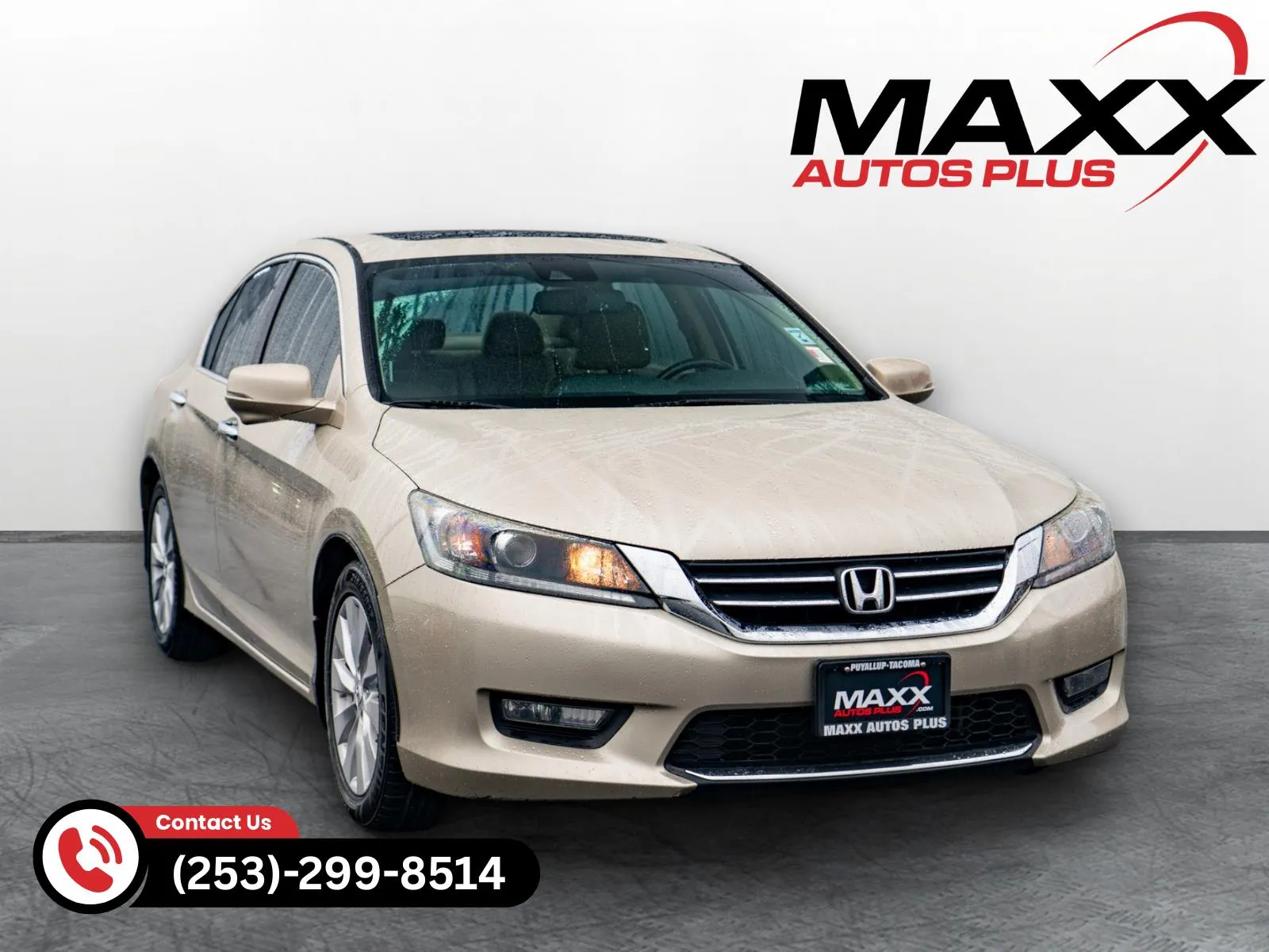 Beige 2014 Honda Accord Sedan EX-L for sale in Puyallup, WA