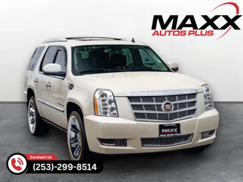White 2014 Cadillac Escalade Platinum for sale in Puyallup, WA