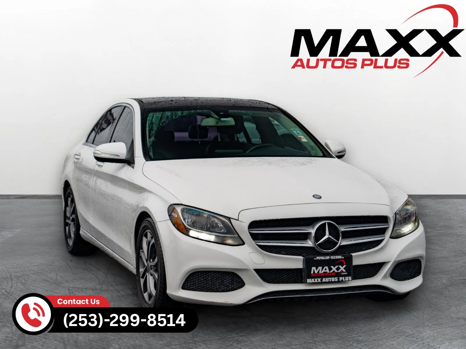 White 2017 Mercedes C-Class C300 for sale in Puyallup, WA