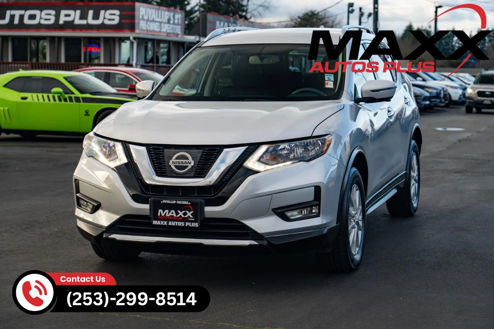Silver 2017 Nissan Rogue SV for sale in Puyallup, WA